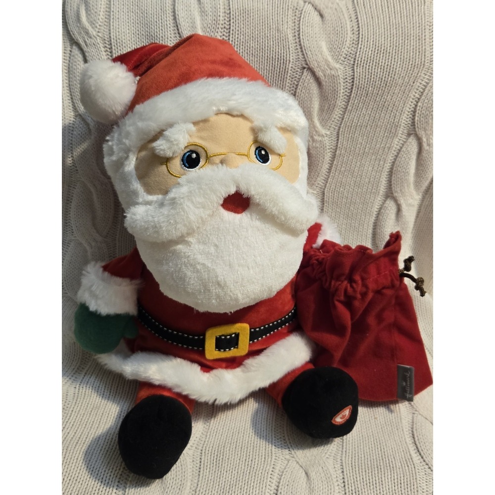Hallmark Jolly Ho Ho Holidays Talking Santa Christmas Plush Sound‎ Tested Works